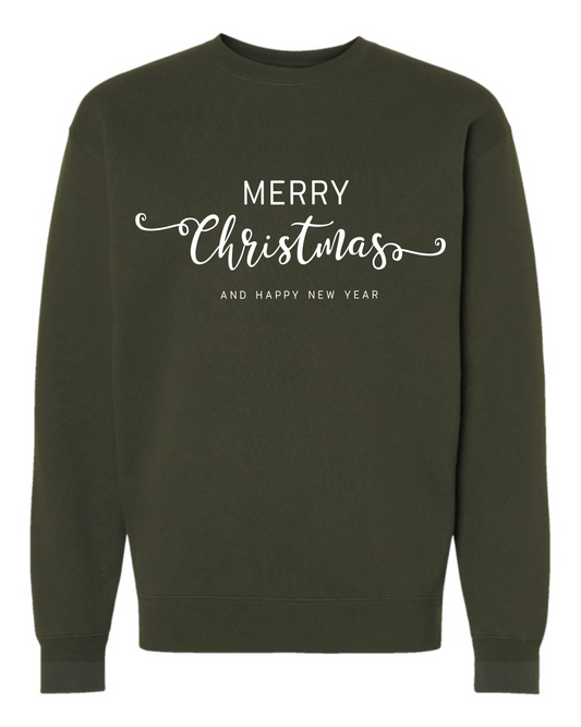 SADADERA MERRY CHRISTMAS / VERDE MILITAR